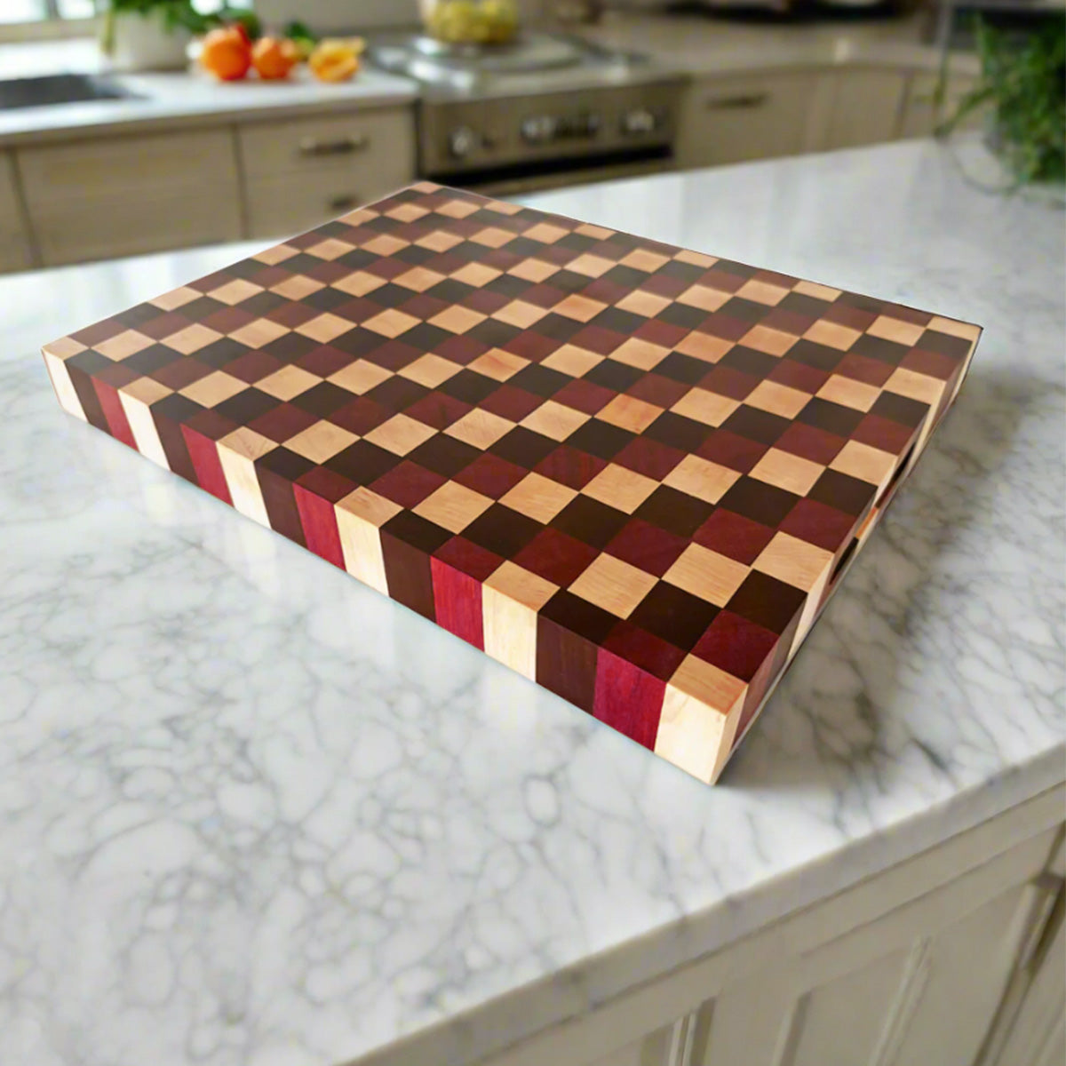 End Grain Maple & Purple Heart high quality Cutting Board