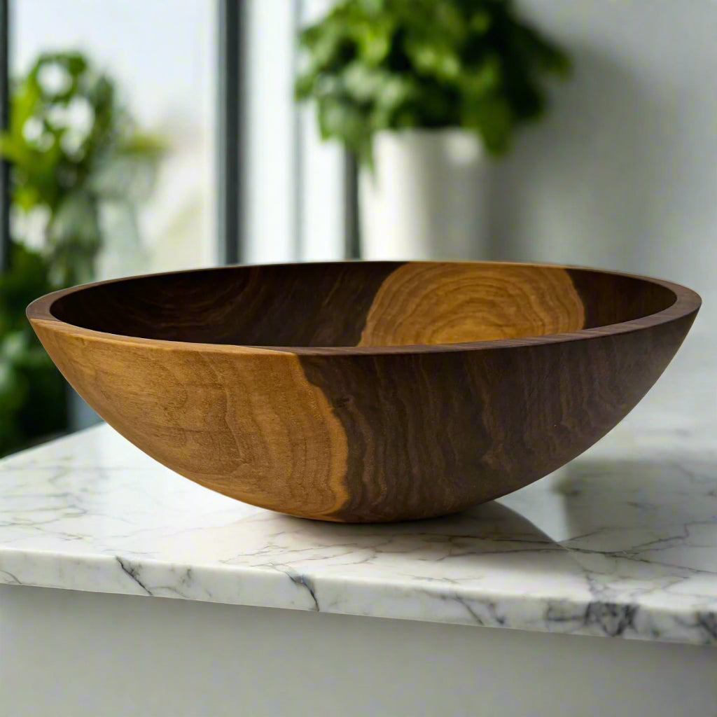 17" Walnut Salad Bowl