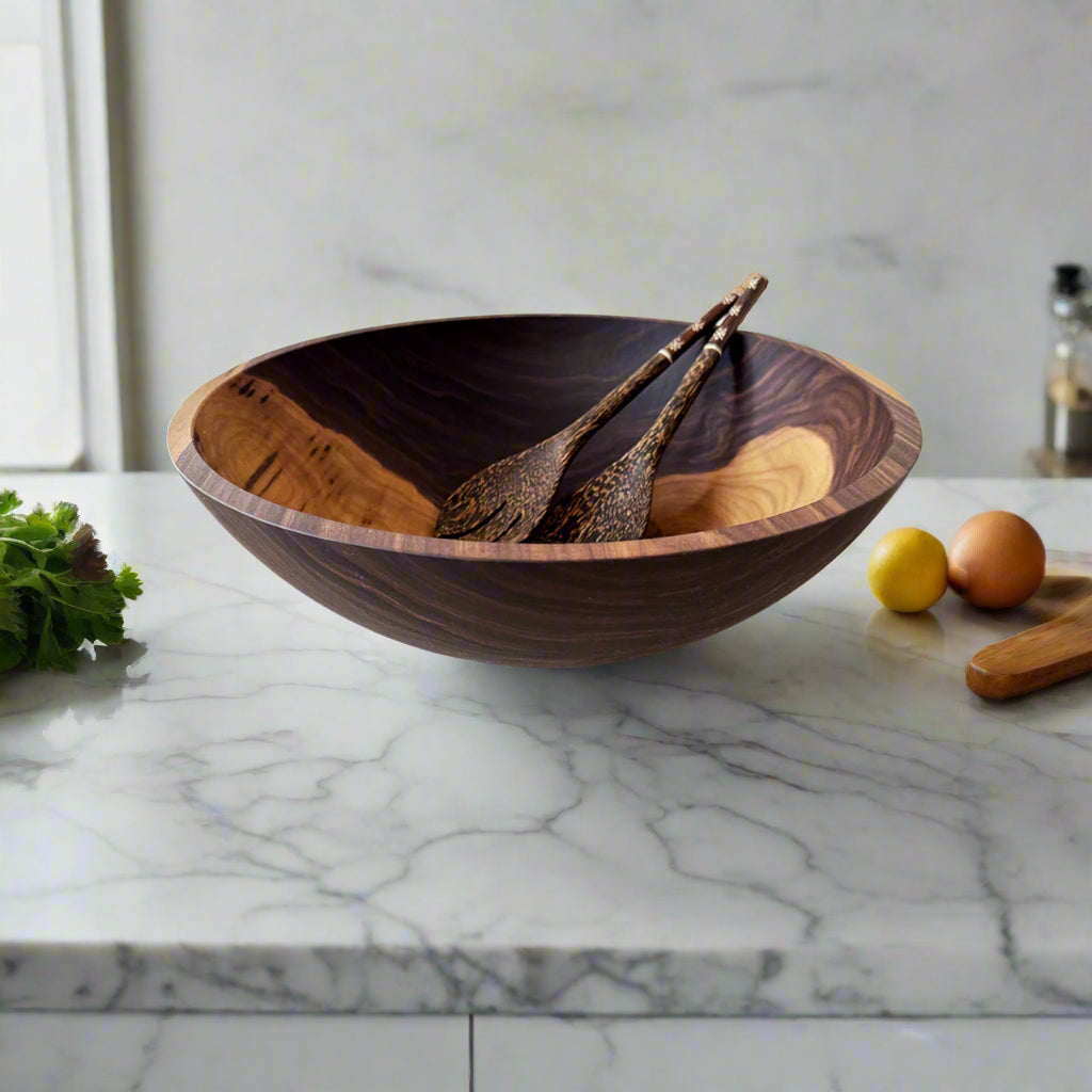 17" Walnut Salad Bowl