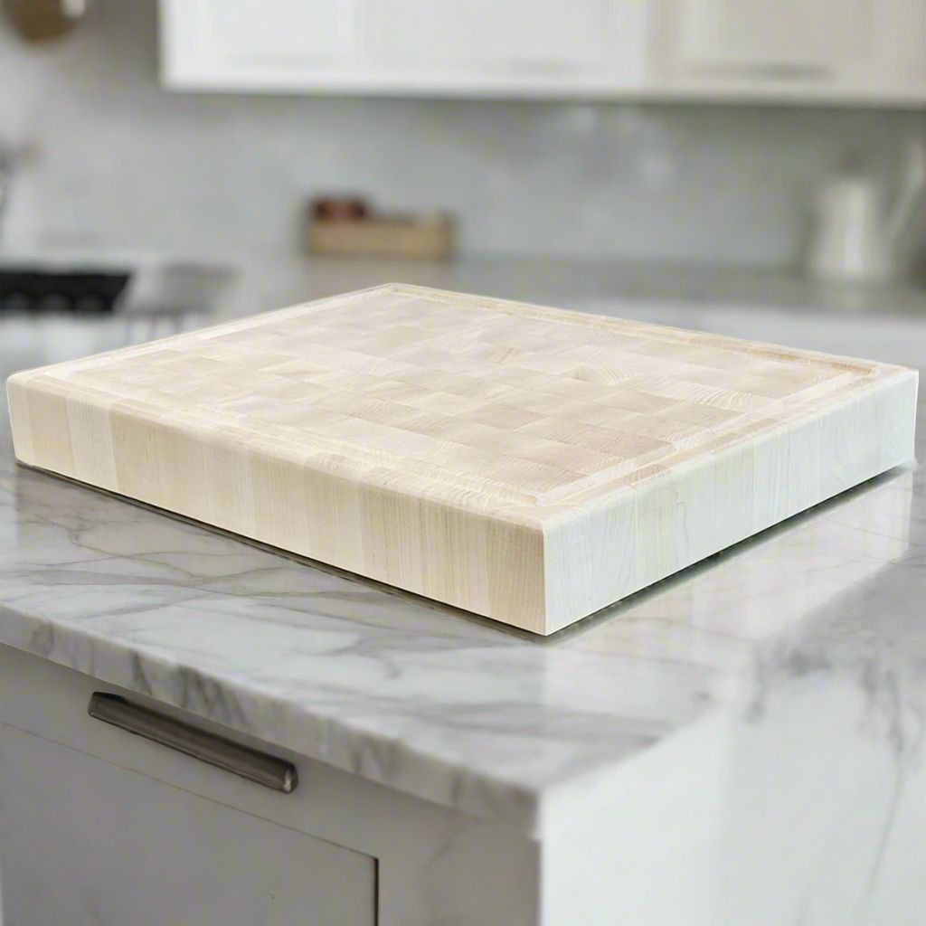 Bleached Maple End Grain Cutting Board "The Hazelton"