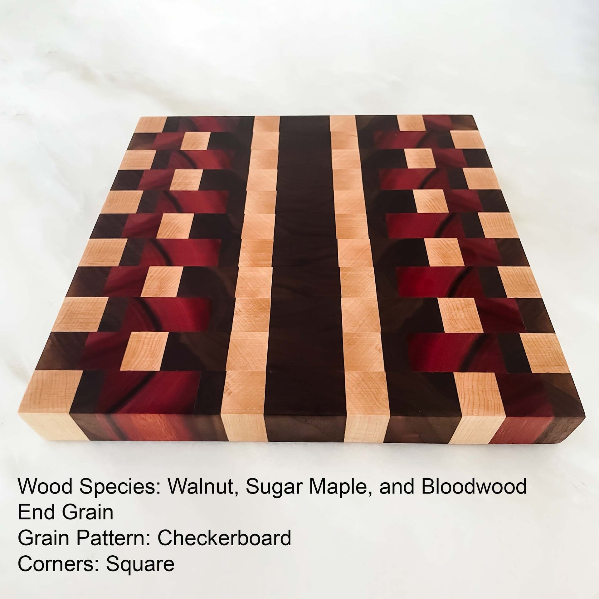Checkered Cutting Board - Black Walnut and Maple