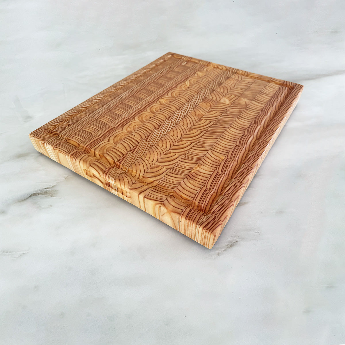 Larch Wood End Grain Cutting Board "The Foxbar"