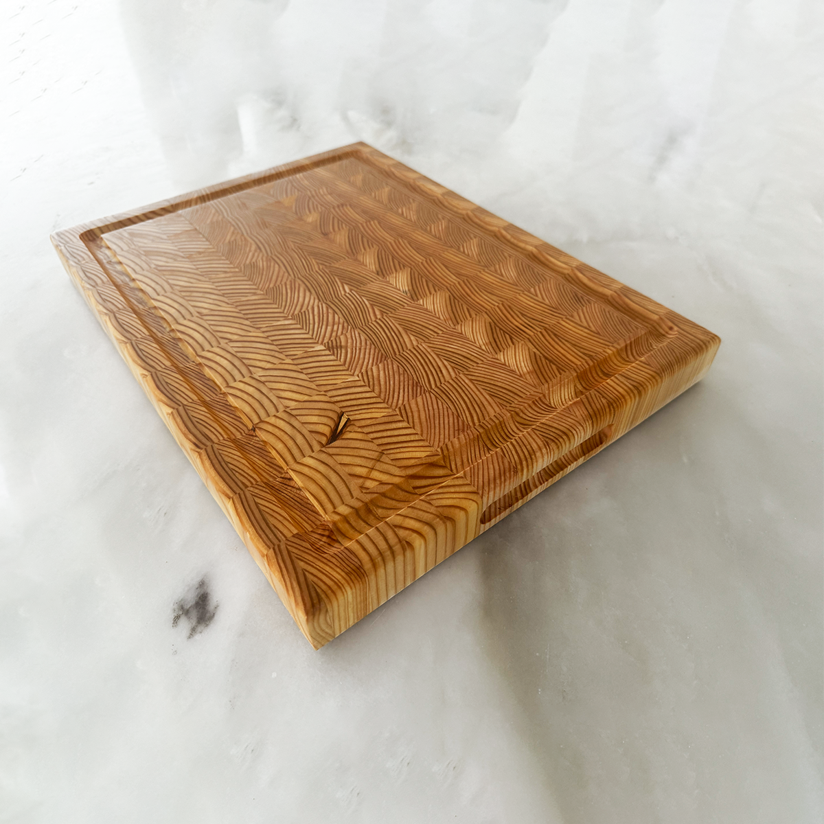 Set Of Three Larch Wood Cutting Boards