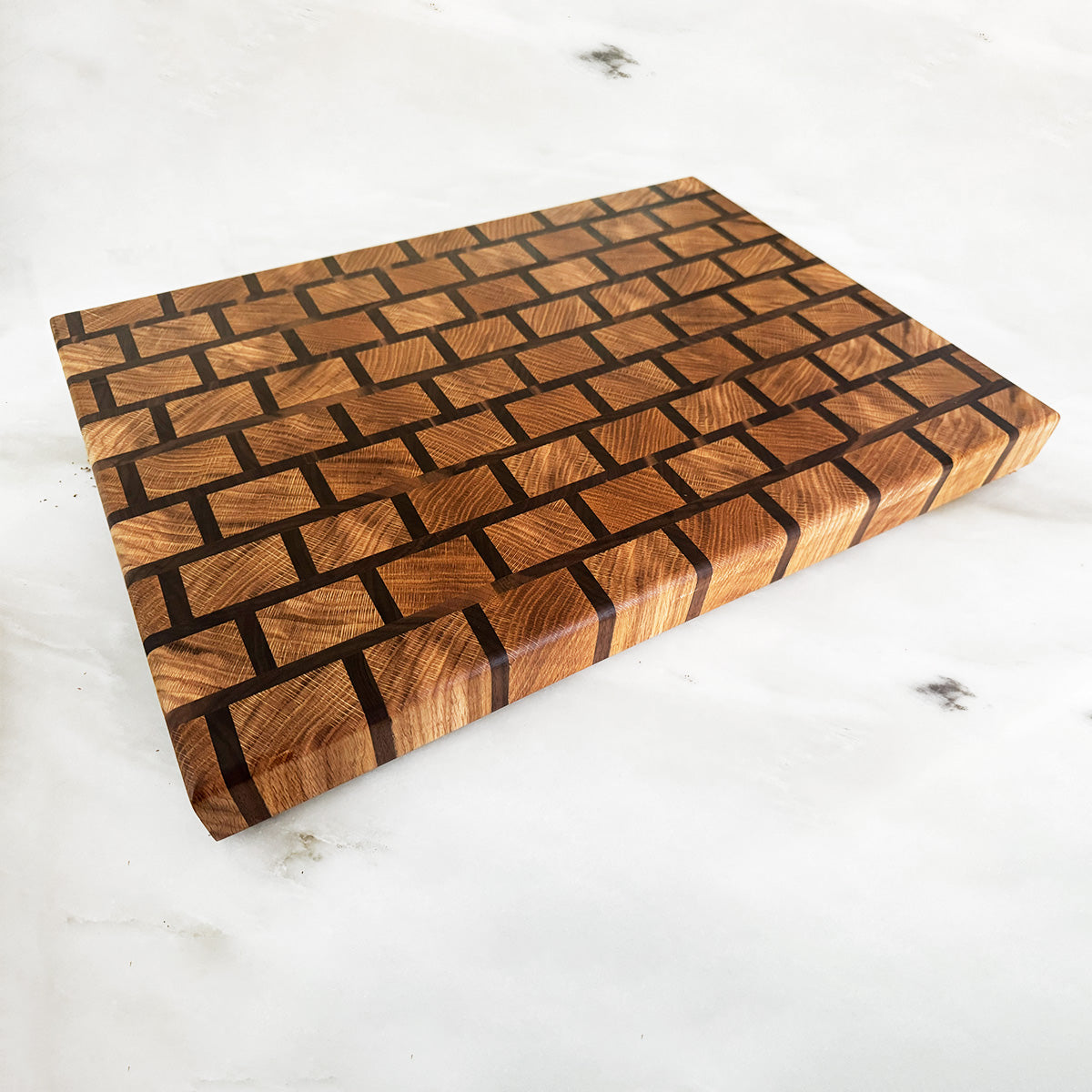 White Oak End Grain Brick Board