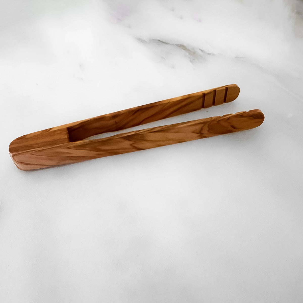 Olive Wood Toaster Tongs