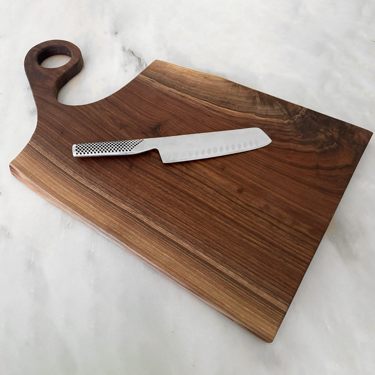 24" Walnut Cutting Board With Handle "The Roxborough"