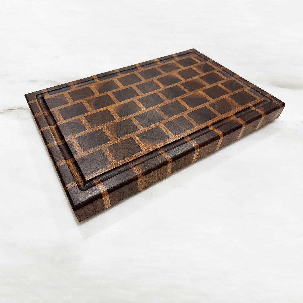 Walnut End Grain Brick Cutting Board "The Balmoral"