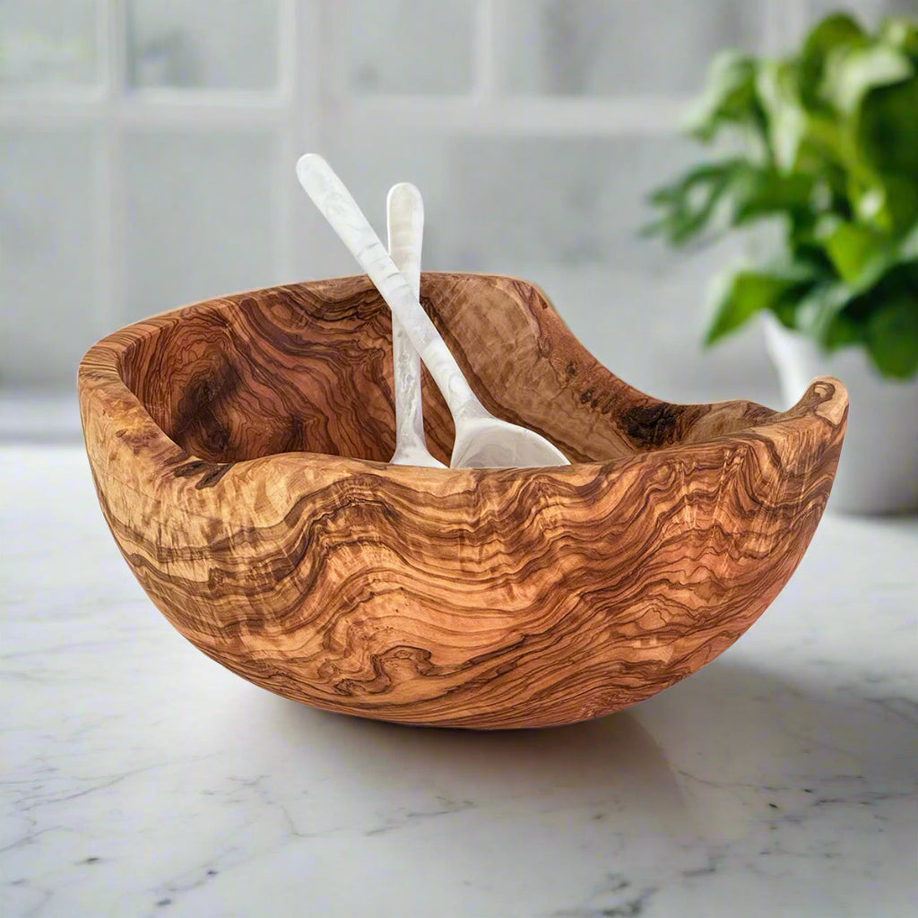 Olive Wood Salad Bowl