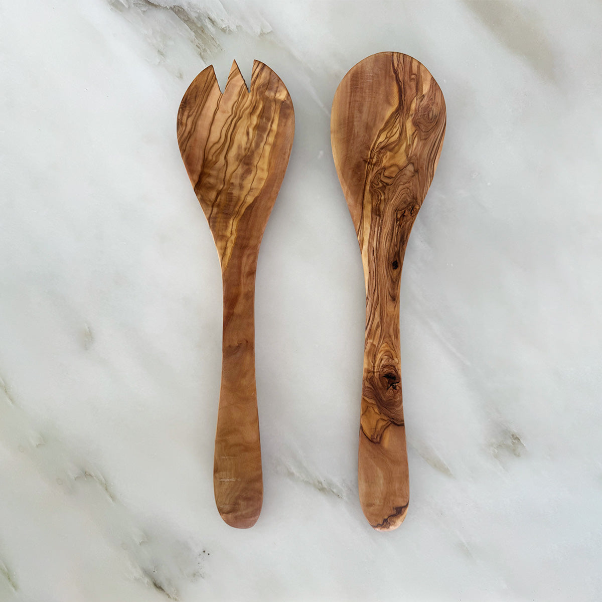 Olive Wood Salad Servers