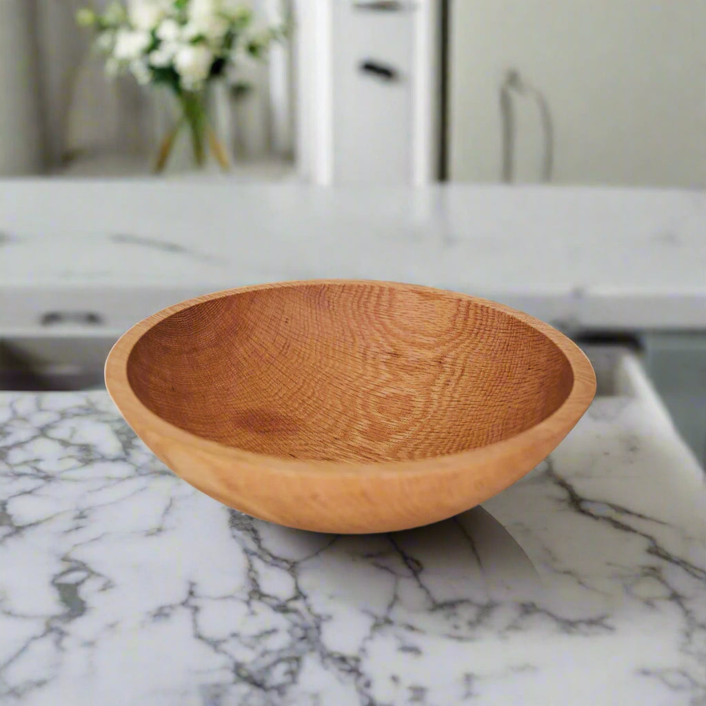 15" Red Oak Salad Bowl