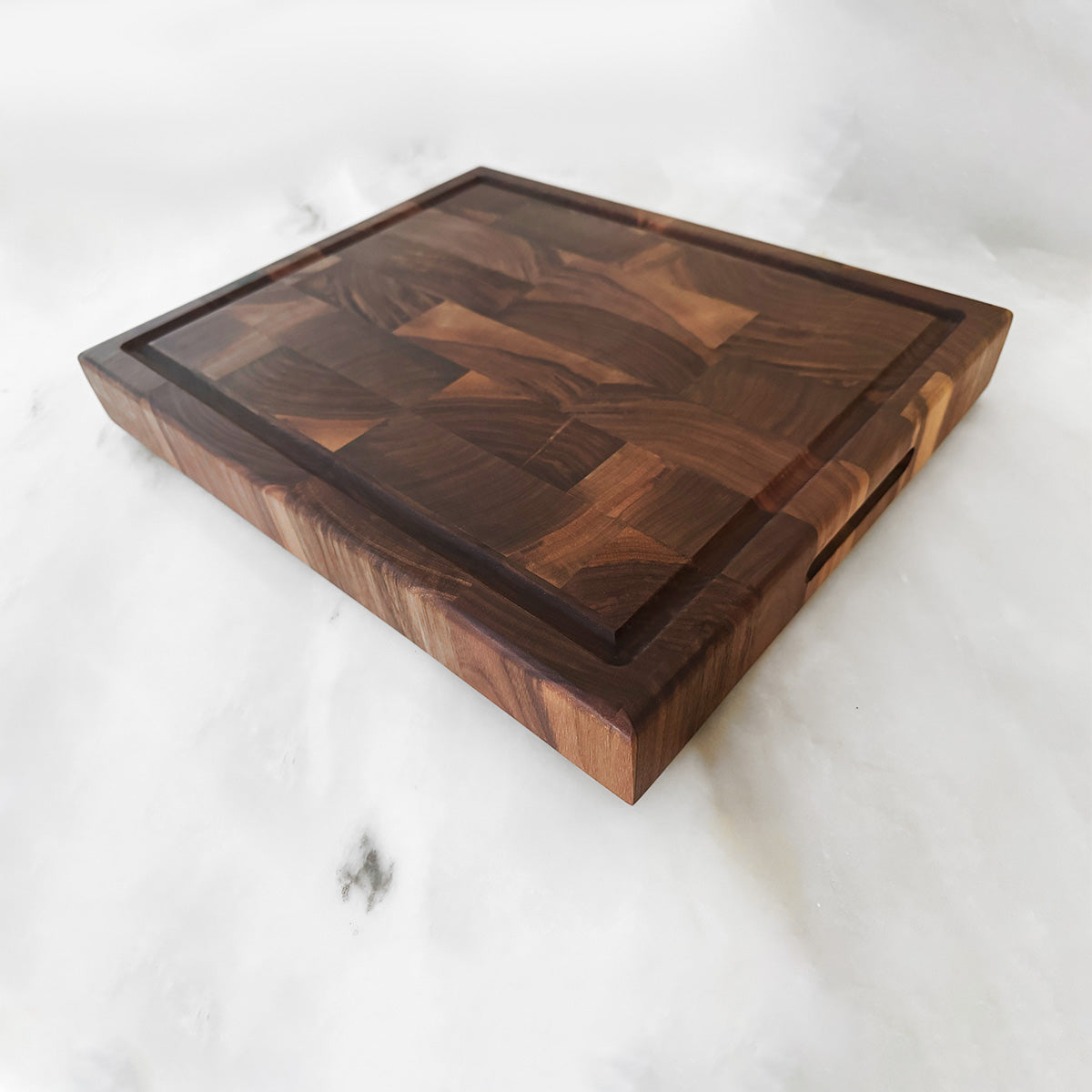 Walnut End Grain Butcher Block "The Beaumont" 2"H