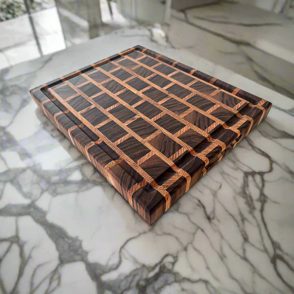 Walnut End Grain Brick Cutting Board "The Balmoral"