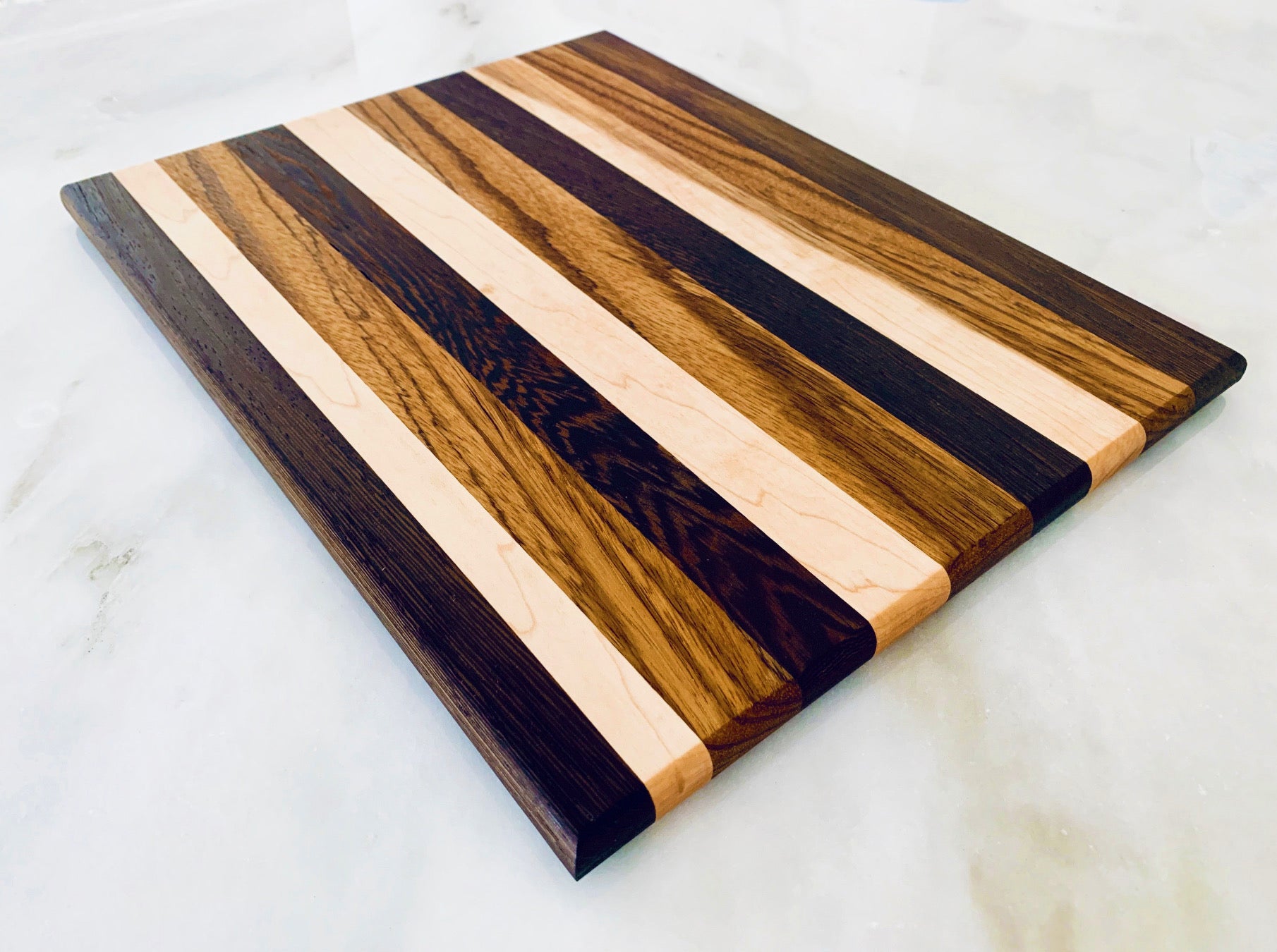 Zebrawood + Wenge Charcuterie Board 